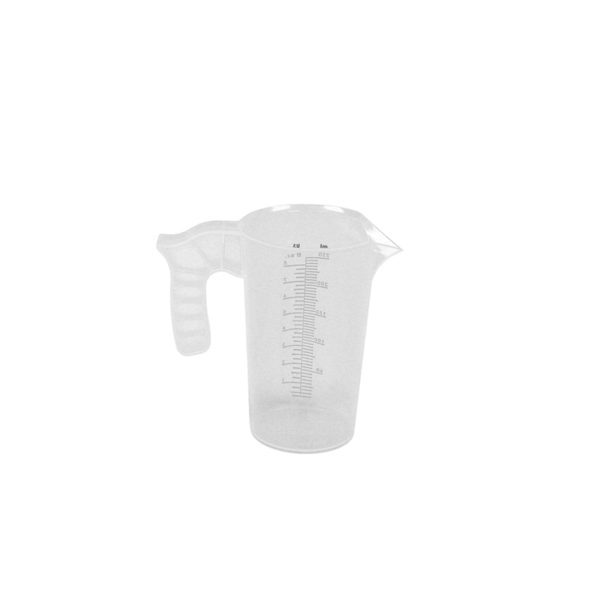 Valley Industries Multi-Purpose Measuring Pitcher - 8oz., Polypropylene, Ergonomic Handle, Model# MP-08